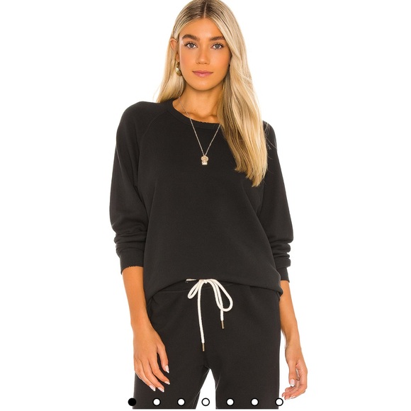 New | The Great The College Sweatshirt in Almost Black 0 - Picture 1 of 4